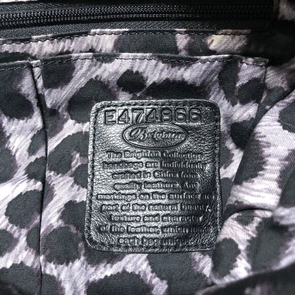 Brighton Scoop Leather Tote Bag 2 Tone Brown Fashionista Braided Strap Hardwear - Picture 12 of 16